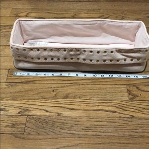 Pottery Barn Blush Velvet Changing Table Storage
